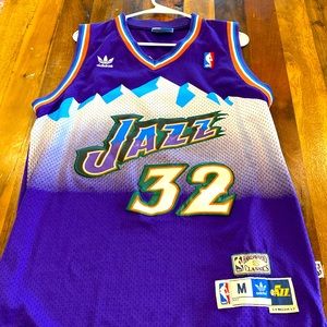 Karl Malone Utah Jazz Purple Throwback Swingman Jersey